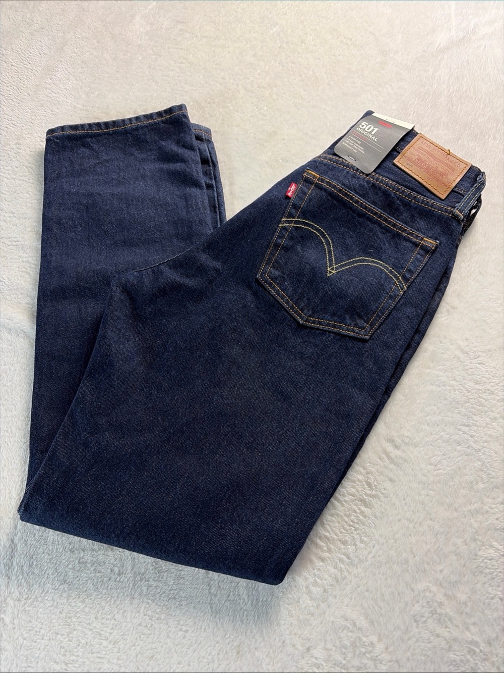 NWTS Levis 501 Original Jeans 27X30 Women’s Blue High Rise Button Fly